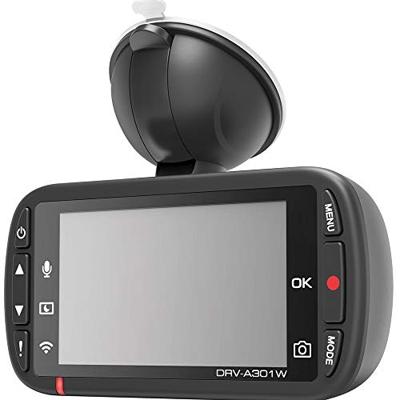 Kenwood DRV-A301W Full-HD Dashcam met 3-assige G-sensor, GPS en Wireless Link, incl. 16 GB Micro SD-kaart