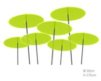 7 stuks! Zonnevangers Groen groot 175x20 cm Cazador Del Sol - Cazador del sol - thumbnail
