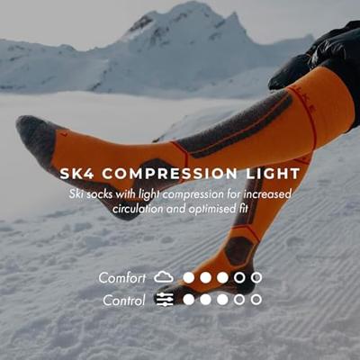 Falke SK4 Advanced Compression Light Skisok Heren Light Grey 39-41 Falke SK4 Advanced Compression Light Skisok Heren Light Grey 39-41