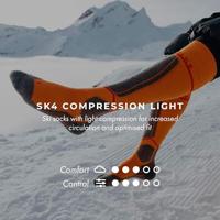 Falke SK4 Advanced Compression Light Skisok Heren Light Grey 46-48 - thumbnail