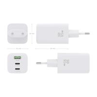 Oplader Aisens ASCH-65W3P041-W Wit 65 W (1 Stuks) - thumbnail