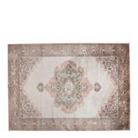 Dutchbone Vloerkleed 'Mahal' 200 x 300cm, kleur Blue/Brick - thumbnail