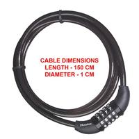 Masterlock Gevlochten stalen kabel met slot - 8119EURD 8119EURD - thumbnail