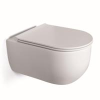 Wandcloset BWS Turbo Rimless 53x34cm Mat Wit (met Softclose Zitting) - thumbnail