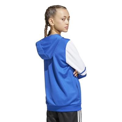 adidas Squadra 25 Hooded Trainingsjack Kids Blauw Wit