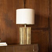 Dutchbone Tafellamp 'Roc' Linnen, 62cm hoog - thumbnail