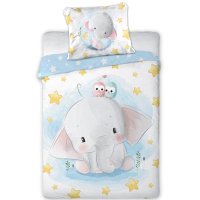 Cuddles BABY Dekbedovertrek, Olifant - 100 x 135 cm - Katoen