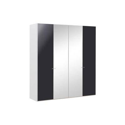 Goossens Kledingkast Easy Storage Ddk, Kledingkast 203 cm breed, 220 cm hoog, 2x draaideur en 2x spiegel draaideur midden Goossens Kledingkast Easy Storage Ddk, Kledingkast 203 cm breed, 220 cm hoog, 2x draaideur en 2x spiegel draaideur midden