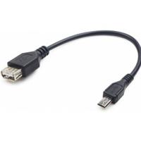 Gembird USB A – Micro B, 0,15 m – USB-kabel (0,15 m, USB A, micro USB B, mannelijk/vrouwelijk, rechts, rechts, zwart) - thumbnail