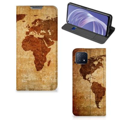 OPPO A73 5G | Book Cover | Wereldkaart OPPO A73 5G | Book Cover | Wereldkaart