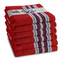 DDDDD Keukendoek Friesian red 50x55cm - thumbnail