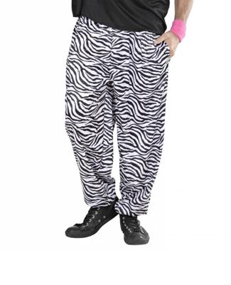 Baggy broek 80&apos;s zebra