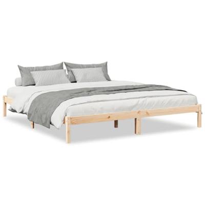 Bedframe extra lang zonder matras massief grenenhout 200x220 cm