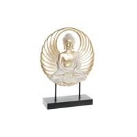 Decoratieve figuren DKD Home Decor 25 x 8 x 33 cm Zwart Gouden Boeddha Orientaals - thumbnail