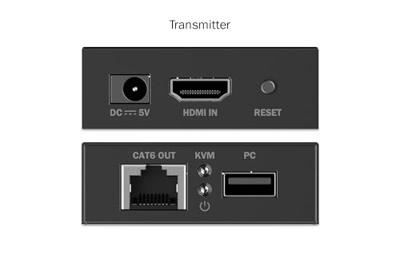 Digitus DS-55357 HDMI-extender HDMI, HDMI-ingang, USB, USB-A, USB-A 1.1, RJ45 Via netwerkkabel RJ45 40 m