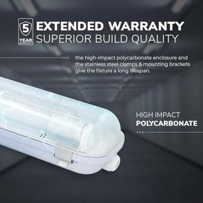 LED TL armatuur 120cm dubbel - T8 (G13) - 36 Watt 3960 lumen (110lm/W) - 6000K daglicht wit (860) - Koppelbaar - Flikkervrij - IP65 waterdicht - LED TL Lamp LED TL armatuur 120cm dubbel - T8 (G13) - 36 Watt 3960 lumen (110lm/W) - 6000K daglicht wit (860) - Koppelbaar - Flikkervrij - IP65 waterdicht - LED TL Lamp