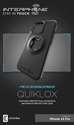 INTERPHONE mobiele telefoon case "quiklox" handycase q-lox iphone14pro bw