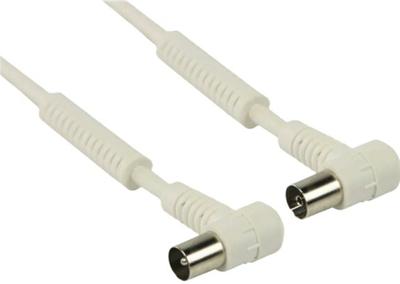Coaxkabel 120 dB | IEC (Coax) Male Haaks - IEC (Coax) Female Haaks | 3,0 m | Wit
