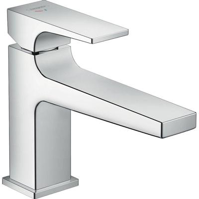 Hansgrohe Metropol ééngreeps wastafelmengkraan 100 CoolStart met rechte greep en PushOpen afvoerplug, chroom