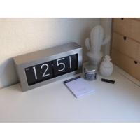NeXtime klok 5198zi big flip, 16,7x36 cm, flip-over, silver - thumbnail