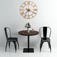 VidaXL Wandklok 40 cm metaal goudkleurig - thumbnail