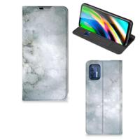 Bookcase Motorola Moto G9 Plus Painting Grey - thumbnail