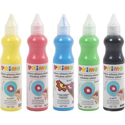 PRIMO Raamverf, diverse kleuren, 5x75 ml/ 1 doos PRIMO Raamverf, diverse kleuren, 5x75 ml/ 1 doos