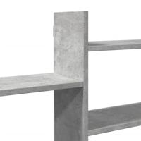 Wandschap 167,5x18x68 cm bewerkt hout betongrijs - thumbnail