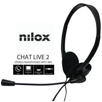Hoofdtelefoon met microfoon Nilox NXCM0000004 Zwart - thumbnail