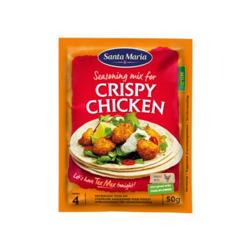 Santa Maria Crispy Chicken Kruidenmix Mild 50 g bij Jumbo