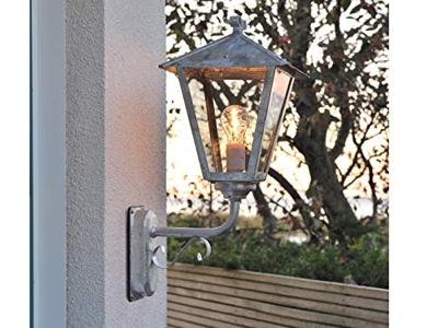 Wandlamp Benu met rookkleurig glas opwaarts