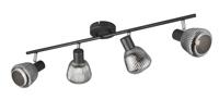 Trio 4-lichts plafondlampTarifa met geribbeld glas - 862800432 - thumbnail