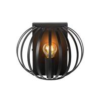 Lucide MANUELA - Wandlamp - 1xE14 - Zwart - thumbnail