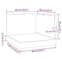 VidaXL Palletkussens 3 st oxford stof lichtblauw - thumbnail
