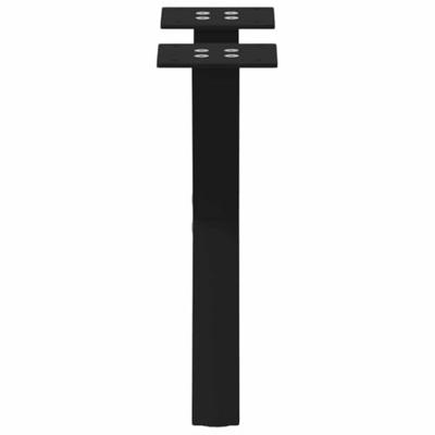 Salontafelpoten 2 st X-vormig 37x(30-31) cm staal zwart