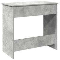 Bureau 80x40x75 cm bewerkt hout betongrijs - thumbnail