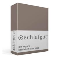 Schlafgut Schlafgut Pure Jersey Boxspring Hoeslaken L - 140x200 - 160x220 790 Sand Deep - thumbnail