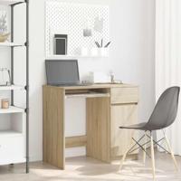 Bureau 86x49x76 cm spaanplaat sonoma eikenkleurig - thumbnail