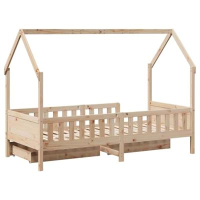 Kinderbedframe met lades 80x200 cm massief grenenhout Kinderbedframe met lades 80x200 cm massief grenenhout