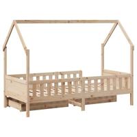 Kinderbedframe met lades 80x200 cm massief grenenhout - thumbnail