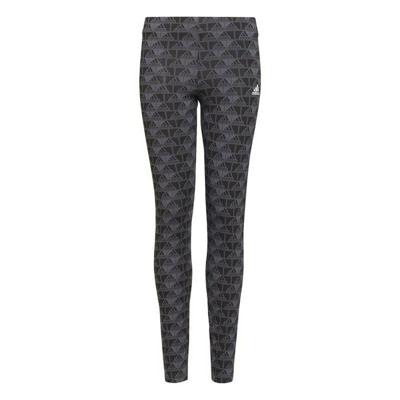 Sportleggings voor Dames Adidas Essentials Logo Grijs - Maat: 11-12 Jaar