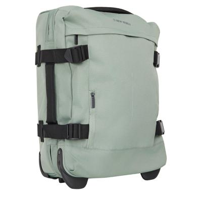 New Rebels Gassaway Trolley 35L Stevige Lichtgewicht reiskoffer met Dubbele Wielen Salie Groen