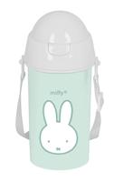 Fles met deksel en rietje Miffy Menta Munt PVC 500 ml - thumbnail