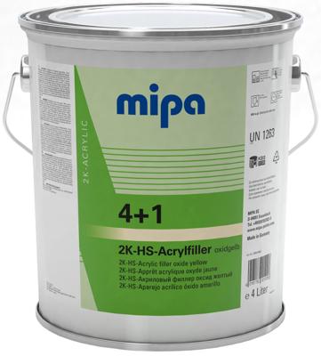 Mipa acryl filler "4+1 hs" 4+1 acrylic filter hs 4l oxidyellow