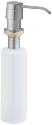 Saqu Few Inbouw Zeepdispenser Ø 5,2x30 cm geborsteld staal