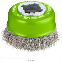 Bosch Accessoires X-LOCK Komstaalborstel gegolfde draad, roestvrij 75mm 0.3mm - 1 stuk(s) - 2608620728 - thumbnail