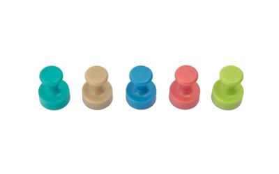 Maul Magneet 6168499 (Ø x h) 12 mm x 16 mm Kegel Roze, Atlantic Blue, Turquoise, Lime, Sahara 10 stuk(s) 6168499