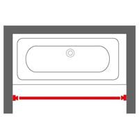 Sealskin douchegordijnstang telescopisch 125-220 cm chroomkleurig - thumbnail