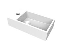 Fontein Arcqua Flair 36x18x9 cm met Kraangat Links Glans Wit - thumbnail