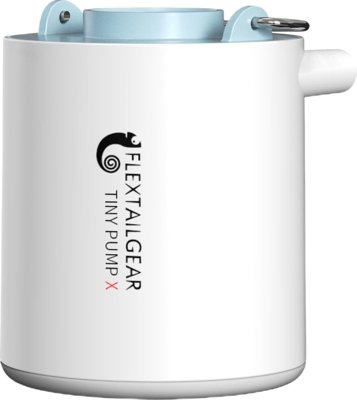 Flextail Gear luchtbed pomp Tiny Pump X - Oplaadbare luchtbedpomp - 400LM lantaarn - 3-in-1 - blauw